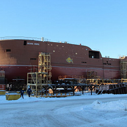 На Выборгском судостроительном заводе был спущен на воду траулер-процессор проекта KMT01 «Белое море»